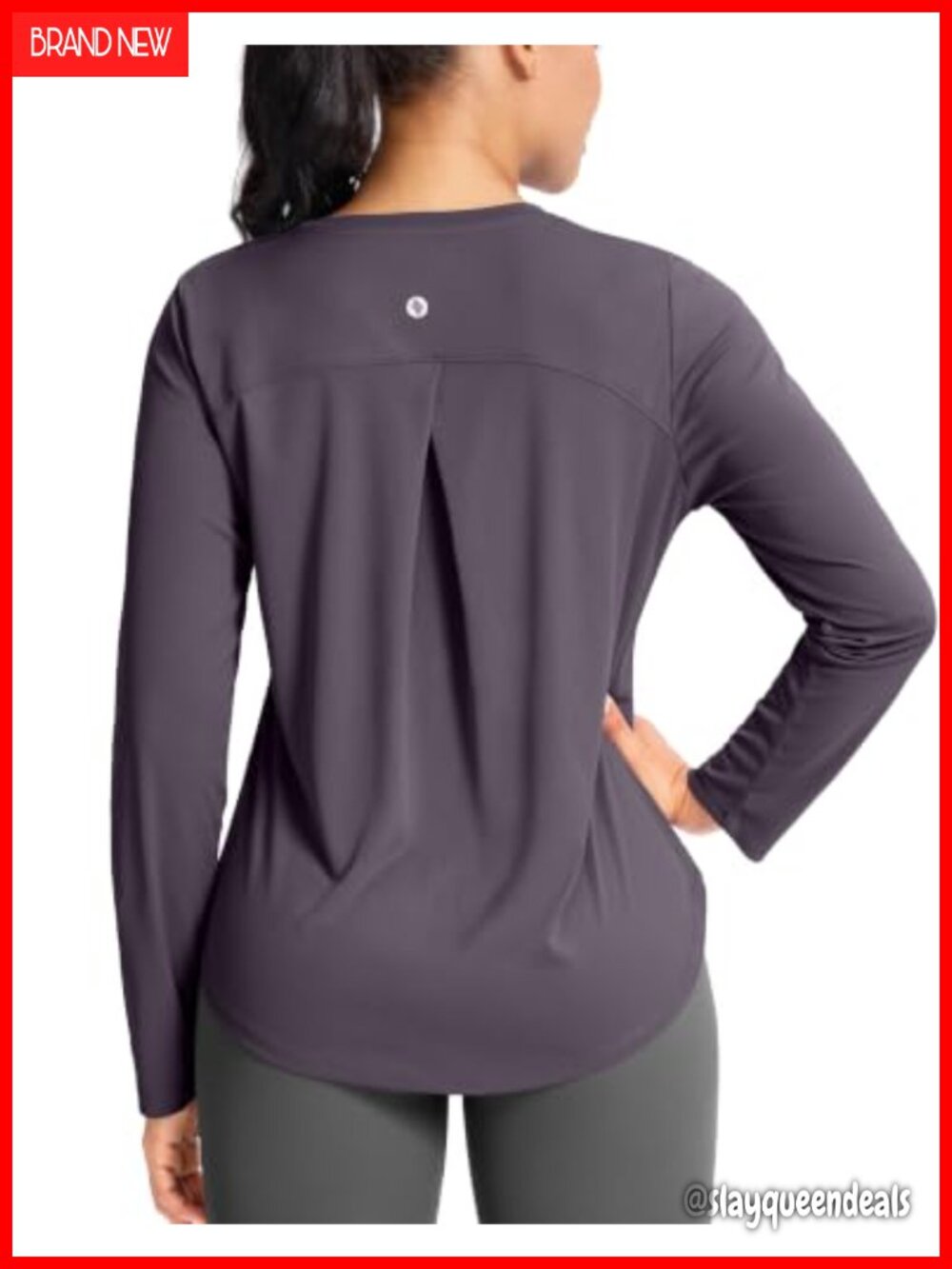 Lightweight Long Sleeve Workout Top Athletic Sun Shirt UPF 50 Loose Fit